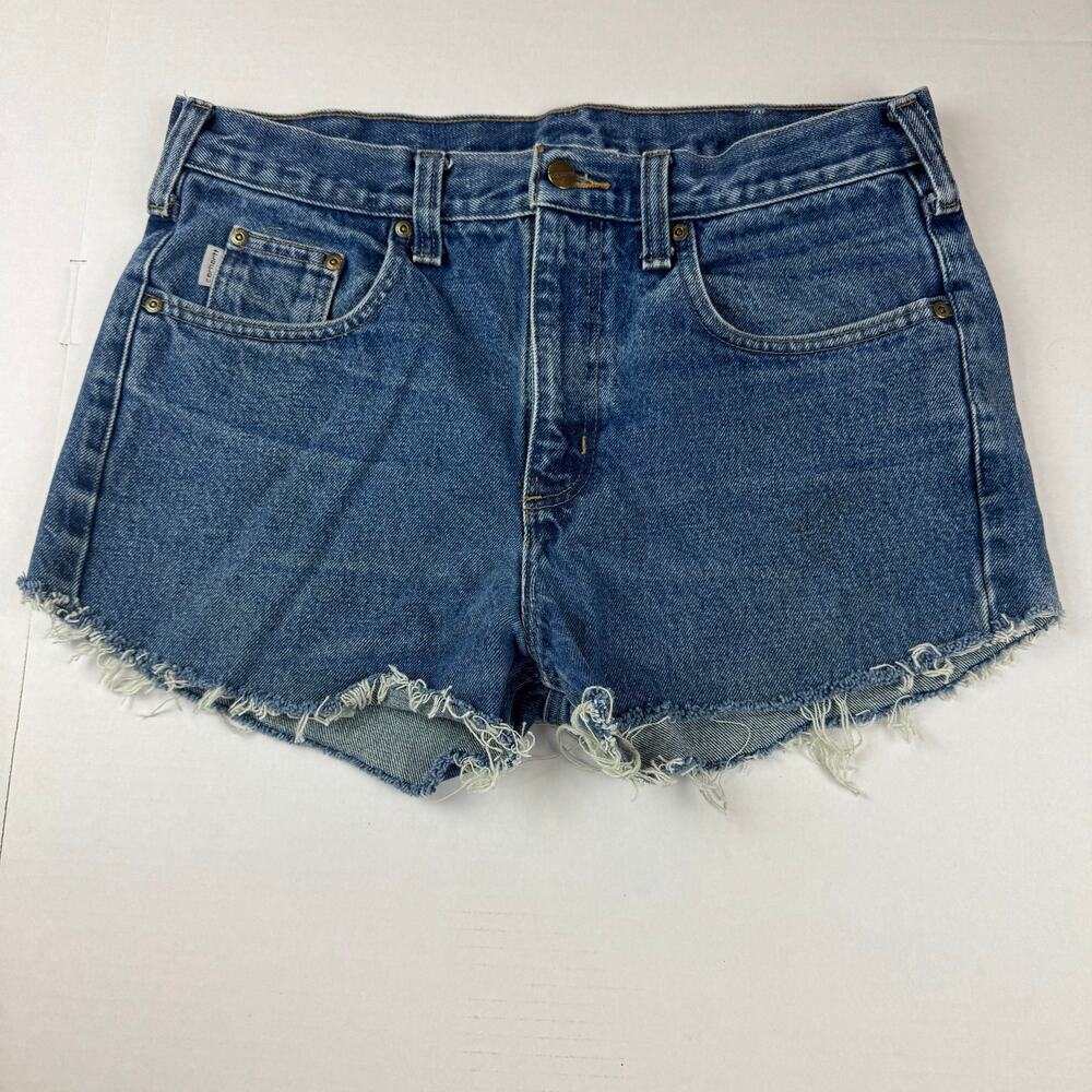 Women’s Carhartt Denim Jean Shorts 34 inch Waist with 2 inch Inseam (XL/XXL)